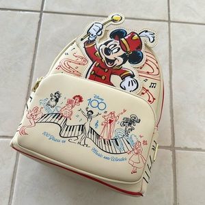 Loungefly Disney Mickey Musician Disney 100 Anniversary Mini-Backpack